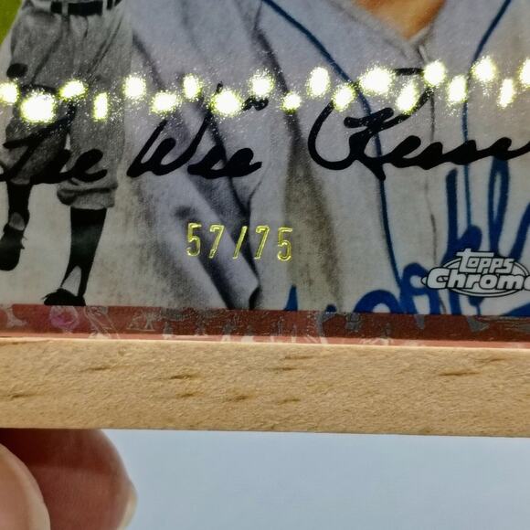 Freddy Tarnok RC #137 Rose Gold Rainbow Refractor 2023 Topps Chrome SP 57/75 - Picture 12 of 12